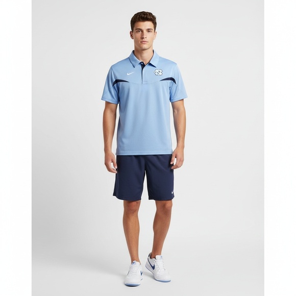 Nike Other - NIKE UNC Tar Heels Polo Shirt Boys LG 16-18 Dri-FIT Light Blue Collegiate Golf